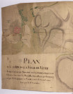Coole Vitry-le-François. Plan depuis la ville de Vitri jusqu'à celle de Sézanne levé par le Sieur Courtalon, XVIII.