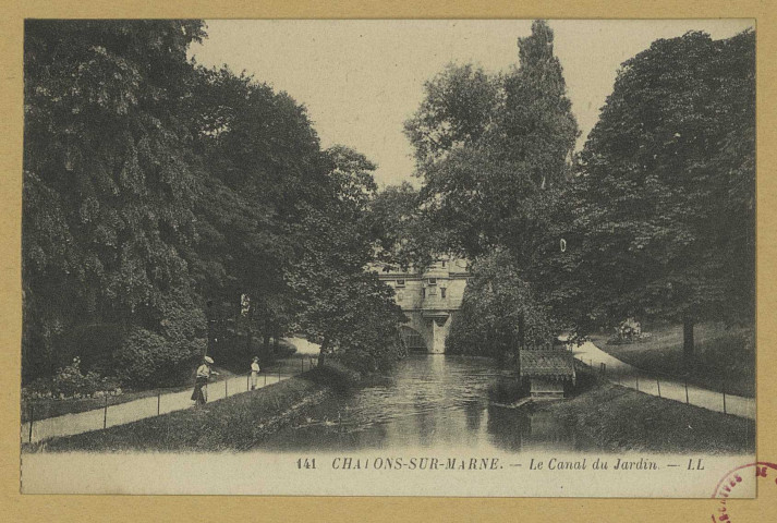 CHÂLONS-EN-CHAMPAGNE. 141- Le canal du jardin.
Paris-VersailleLevy Fils et Cie.Sans date