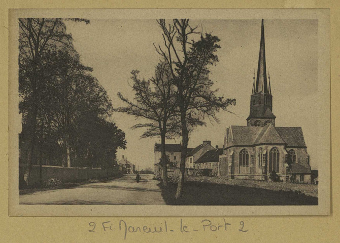 MAREUIL-LE-PORT. Port-à-Binson-L'Église. Château-Thierry Léonand. Sans date 