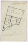 Hôtel de ville et caserne de maréchaussée de Dormans. Plan au rez de chaussée, 1773.