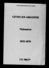 Givry-en-Argonne. Naissances 1832-1870
