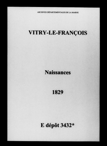 Vitry-le-François. Naissances 1829