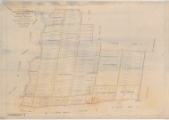 Warmeriville (51660). Section V échelle 1/2500, plan remembré pour 1923, plan régulier (papier).