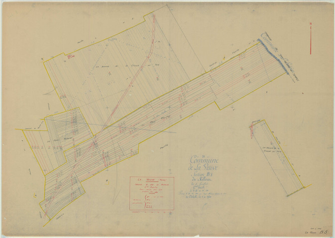 Veuve (La) (51617). Section B5 échelle 1/2500, plan mis à jour pour 1935, plan non régulier (papier)