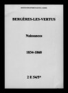 Bergères-lès-Vertus. Naissances 1834-1860