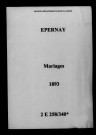 Épernay. Mariages 1893