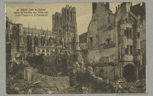 REIMS. 42. Reims dans les Ruines après la Retraite des Allemands. Cour Chapitre et la Cathédrale.
ÉpernayThuillier.Sans date