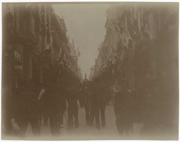 Visite du tsar à Reims, rue Carnot