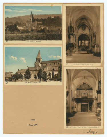 Cartes postales et photographies. Communes de Sacy à Saint-Ouen.