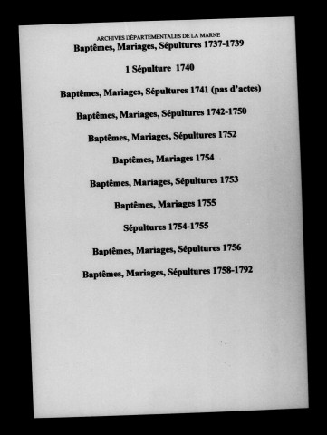 Lucy. Baptêmes, mariages, sépultures 1676-1792