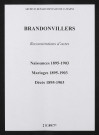 Brandonvillers. Naissances, mariages, décès 1895-1903 (reconstitutions)