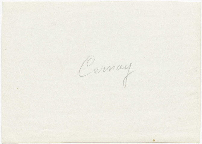 CERNAY-LÈS-REIMS. Vue générale