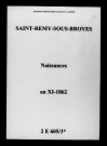 Saint-Remy-sous-Broyes. Naissances an XI-1862
