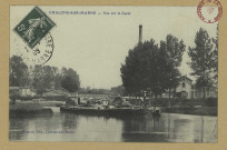 CHÂLONS-EN-CHAMPAGNE. Vue sur le canal.
Châlons-sur-MarnePresson.[vers 1909]