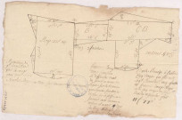 Moiremont. Plan du prés "du grand Brouillard", 1734