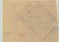 Caurel (51101). Section Z1 échelle 1/2500, plan mis à jour pour 1952, plan non régulier (papier).