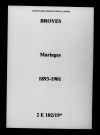 Broyes. Mariages 1893-1901