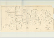 Cheppes-la-Prairie (51148). Tableau d'assemblage échelle 1/5000, plan remembré pour 1964, plan régulier (papier)