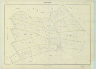 Bourgogne-Fresne (51075). Section B1-2 échelle 1/2500, plan refait pour 1954, plan régulier (papier).
