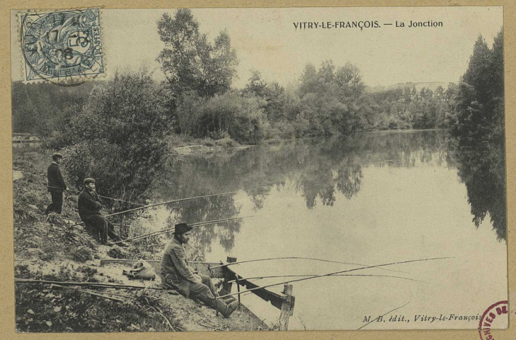 VITRY-LE-FRANÇOIS. La jonction. Vitry-le-François Édition M. B. [vers 1908] 