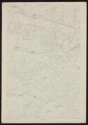 Reims S. E.
Service géographique de l'Armée].[1918]