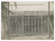 REIMS. Chantier de reconstruction du Grand Théâtre de Reims