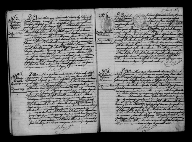 Épernay. Publications de mariage 1872