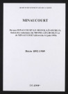 Minaucourt. Décès 1892-1909