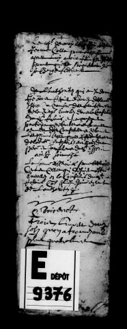 Cheminon. Baptêmes, mariages, sépultures 1650-1671
