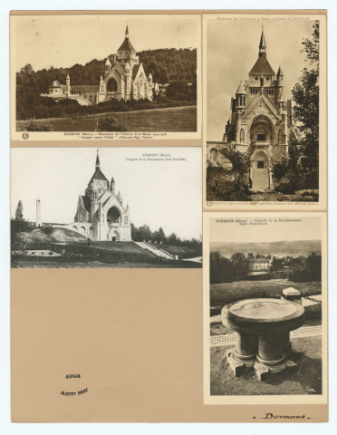 Cartes postales et photographies. Communes de Dommartin-Lettrée à Euvy.