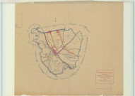 Frignicourt (51262). Tableau d'assemblage échelle 1/10000, plan mis à jour pour 1936, plan non régulier (papier)