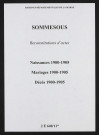 Sommesous. Naissances, mariages, décès 1900-1905 (reconstitutions)