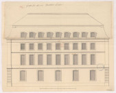 Collège des bons enfants de Reims. Façade sur la rue Lenoir, 1771.