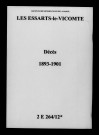 Essarts-le-Vicomte (Les). Décès 1893-1901