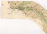 Figure 1er plan général du cours de la Rivière Seine, XVIIIè s.