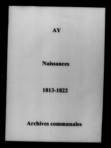 Ay. Naissances 1813-1822
