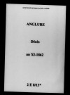 Anglure. Décès an XI-1862