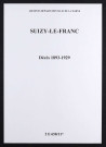Suizy-le-Franc. Décès 1893-1929