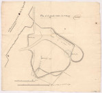 Plan de la grande cariere de St Monge, XVIIIè s.