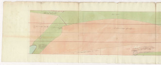 Châlons-sur-Marne. Plan des terrains à exproprier pour les abords du pont de Marne, 1788-1789.