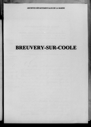 Breuvery-sur-Coole. Naissances 1872