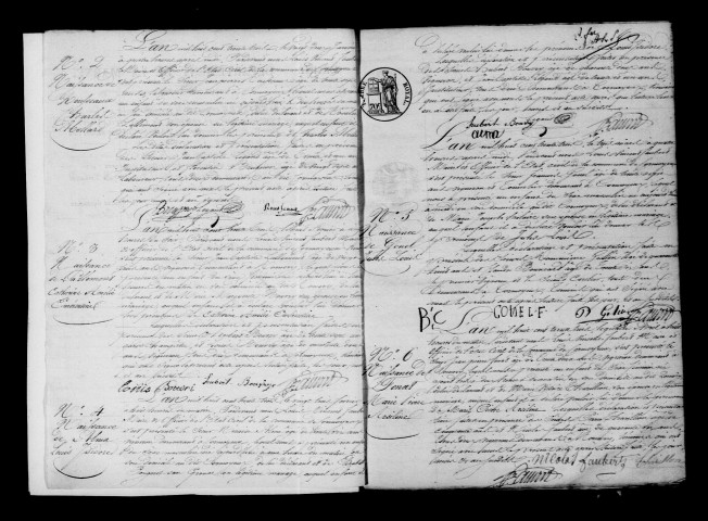 Cormoyeux-Romery. Naissances, publications de mariage, mariages, décès 1833-1842