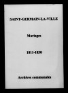 Saint-Germain-la-Ville. Mariages 1811-1830