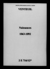 Venteuil. Naissances 1863-1892