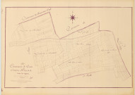 Coole (51167). Section B3 échelle 1/2500, plan napoléonien sans date (copie du plan napoléonien), plan non régulier (papier)