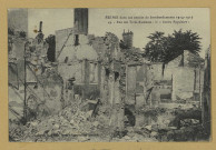REIMS. Reims dans ses années de bombardements 1914-1917 - 49. Rue des Trois-Raisinets - L' Action Populaire .Collection G. Dubois, Reims