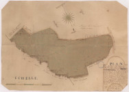 Plan d'une pièce de bois située au terroir de Nanteuille La fosse lieudit Le liberty dressé par Chevrier , 1781