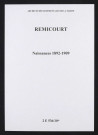 Remicourt. Naissances 1892-1909