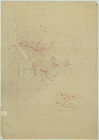 Villers-aux-Bois (51630). Section B2 échelle 1/1250, plan mis à jour pour 01/01/1934, non régulier (papier)
