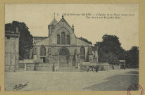CHÂLONS-EN-CHAMPAGNE. 11- L'Église et la place Saint-Jean. The church and St-Jean's place.
""La Pensée"".[vers 1925]